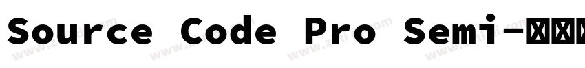 Source Code Pro Semi字体转换